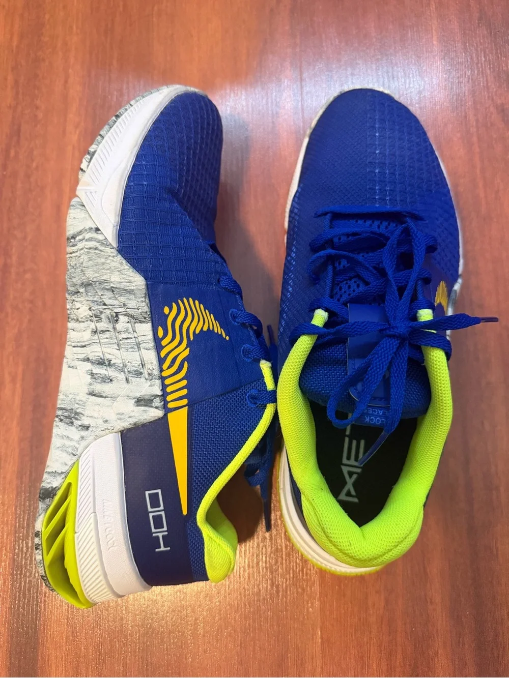 Nike Shoes in Royal Blue and Neon Yellow